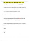 EMT Final Exam 7 Best Graded A&plus; Latest 2023&period;