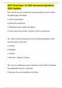 EMT Final Exam 13 with Answered Questions 2023 Update&period;