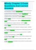 Milady Chapter 5 Exam Questions And Correct Answers