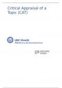 Critical Appraisal of a Topic &lpar;CAT&rpar; PL3