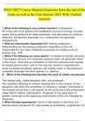 WGU D027 Course Material Questions from the end of the Units&comma; as well as the Unit Quizzes 2023 With Verified Answers