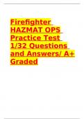 Firefighter HAZMAT OPS Practice Test 1 