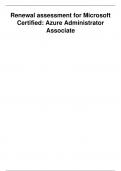 Renewal assessment for Microsoft Certified&colon; Azure Administrator Associate