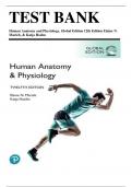 Test Bank for Human Anatomy & Physiology, 12th Global Edition  by Marieb, | Chapter 1-29 | Complete Guide Newest Version 2023