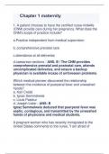 Chapter 1 maternity questions and answers