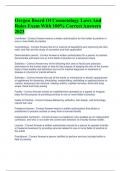 Oregon Board Of Cosmetology Laws And Rules Exam With 100&percnt; Correct Answers 2023