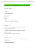 Vanderbilt Nurse Residency Interview &vert; 60 Questions with 100&percnt; Correct Answers &vert; Updated & Verified