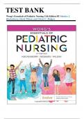  Wong's  Essentials of Pediatric Nursing 11th Edition Hockenberry
