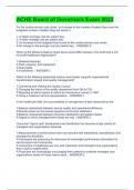 ACHE Board of Governors Exam 2023
