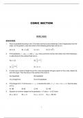 Class 11 Maths JEE Brilliant Pala QP - Conic Sections