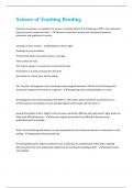 Science of Teaching Reading &vert; Questions with 100 &percnt; correct Answers &vert; Verified