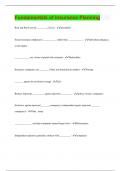 Fundamentals of Insurance Planning &vert; Questions with 100&percnt; Correct Answers &vert; Updated & Verified