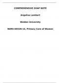 NURS-6551N-14, Primary Care of Women.