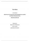 Unlock Success with the &lbrack;Essentials of Accounting for Governmental and Not-for-Profit Organizations&comma;Copley&comma;13e&rsqb; 2023-2024 Test Bank