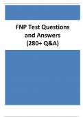 FNP Test Questions and Answers &lpar;280&plus; Q&A&rpar;