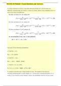 MATH 110 Module 4 Exam Questions and Answers- Portage Learning. questions and answers} (2022/2023) (verified answers)