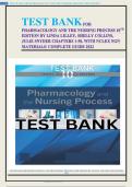 (COMPLETE with NCLEX NGN INSIDE) TEST BANK FOR PHARMACOLOGY AND THE NURSING PROCESS  10TH EDITION BY Lilley Linda, Collins Shelly, & Julie Snyder, Chapters 1-58 /Newest Version for 2022-2023, Ace Your Exam