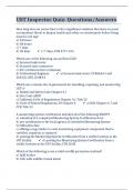 UST Inspector Quiz&colon; Questions&sol;Answers