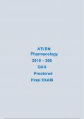 ATI RN Pharmacology 2019 &ndash; 200  Q&A Proctored Final EXAM LATEST UPDATED QUESTIONS WITH 100&percnt;CORRECT ANSWERS&period; Download to Score A&plus; SUCCESS&excl;&excl;&excl;&excl;&excl;&excl;