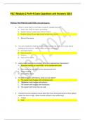 PECT Module 2 PreK-4 Exam Questions and Answers 2023