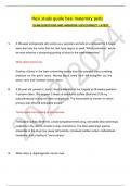 Hesi study guide hesi maternity peds&Tab;   EXAM QUESTIONS AND ANSWERS 100&percnt; CORRECT LATEST  
