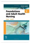 Study Guide for Foundations and Adult Health Nursing 9th Edition by Cooper, Gosnell