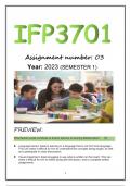 IFP3701 ASS 3 2023 Answers