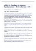 AMB100&colon; EpicCare Ambulatory Fundamentals &ndash; Review Correct 100