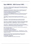 Epic AMB100 &ndash; 2023 Correct 100&percnt;