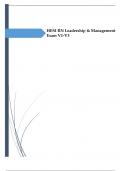 HESI RN Leadership & Management Exam V1-V3&period;