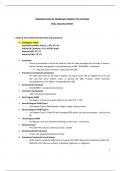 Common health problems final exam review points notes 