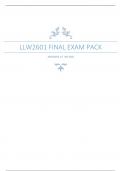 LLW2601 FINAL EXAM PACK&period;