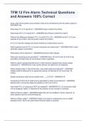 TFM 12 Fire Alarm Technical Questions and Answers 100&percnt; Correct
