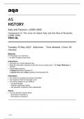 Aqa AS History 7041/2L Question Paper May2023 Approved.