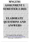 MNG3701 Assignment 1 Semester 2 2023