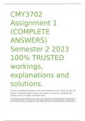 CMY3702 Assignment 1 