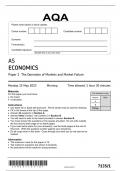 7135-1-AQA-ECONOMICS-AS- QUESTION PAPER 15May23-AM (2)-AS ECONOMICS Paper 1 The Operation of Markets and Market Failure