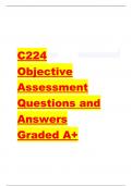 C224 Objective Assessment | 77 Questions And Answers