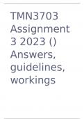 TMN3703 Assignment 3 2023 