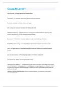 Crossift Level 1 &vert; 162 Questions and Answers with complete solution