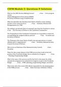 CDFM Module 2&colon; Questions & Solutions