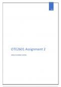 Assignment 2 OTE2601 (Unique number 620026)
