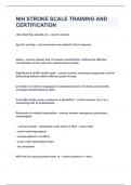 NIH STROKE SCALE TRAINING AND CERTIFICATION&vert;UPDATED&VERIFIED&vert;100&percnt; SOLVED&vert;GUARANTEED SUCCESS