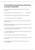 IT Essentials Concepts Exam Questions & Answers 2023&sol;2024