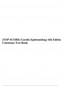 (TOP SCORE) Gordis Epidemiology 6th Edition Celentano Test Bank.