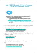 2023 ATI RN Maternal Newborn Proctored 2019 NGN &lpar;REVISED FULL EXAM&rpar;