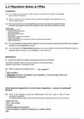 Migration: CIE IGCSE Geography (9-1) Theme 1 Unit 2 Migration complete past paper questions (3, 4, 5, 7 marks)