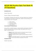 CLEX-RN Practice Quiz Test Bank &num;5 &lpar;75 Questions&rpar;