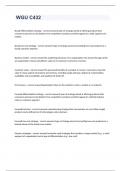 WGU C432 exam 2023 with 100&percnt; correct answers