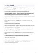 LETRS Unit 2 - QUESTIONS & ANSWERS 2023